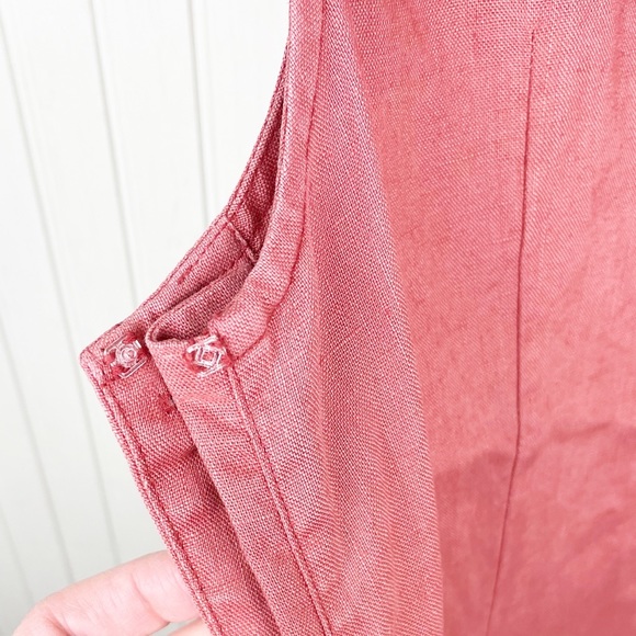 Harold's Vintage Side Button Linen Maxi Dress - Picture 9 of 9